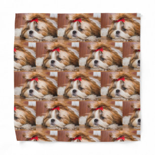 Your pet dog puppy custom photo pattern bandana