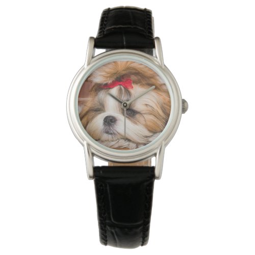 Your pet dog puppy custom photo watch