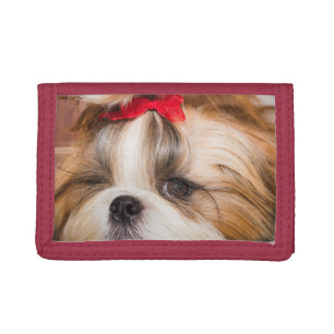 Your pet dog puppy photo gift tri-fold wallet