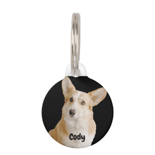 Your Pet Image Photo Name and Phone Number Pet ID Tag