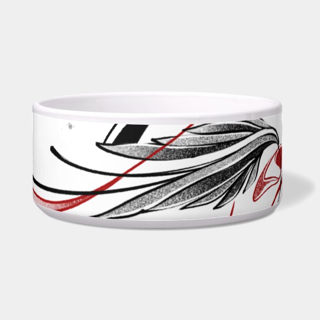 your pet needs this Minimalist Wing Pet Bow Bowl (Front)