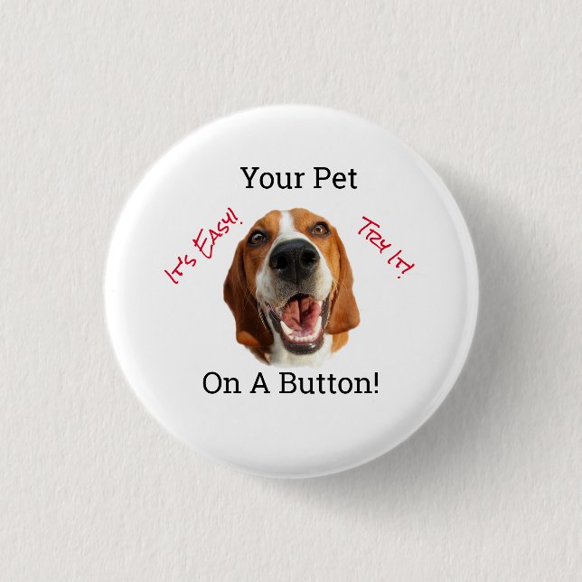 Your Pet On A   Button (Front)