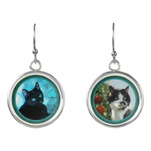 Your Pet Photo Add your own photo Pet Love Earrings