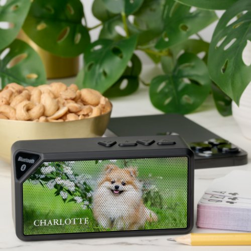 Your Pet Photo and Name Bluetooth Speaker