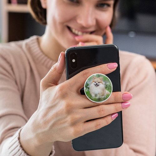 Your Pet Photo and Name PopSocket