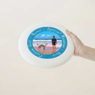 Your Pet Photo Frisbee with Custom Text