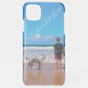 Your Pet Photo iPhone Case with Custom Text