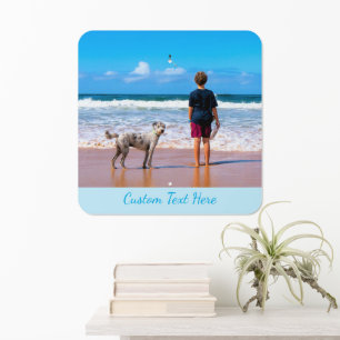 Your Pet Photo Metal Signs with Custom Text Name