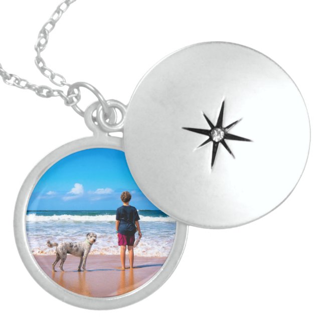 Your Pet Photo Necklace Personalized Gift (Front)