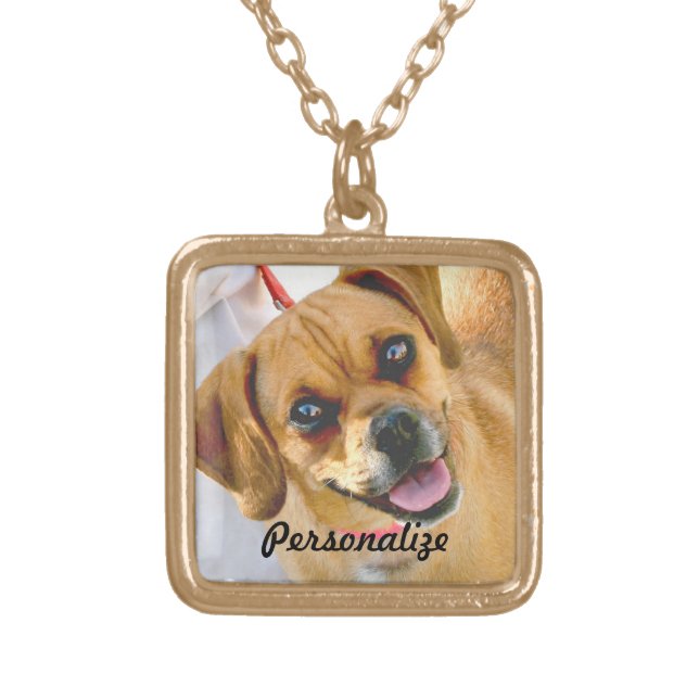 Your Pet Photo Or Loving Memorial Necklace (Front)