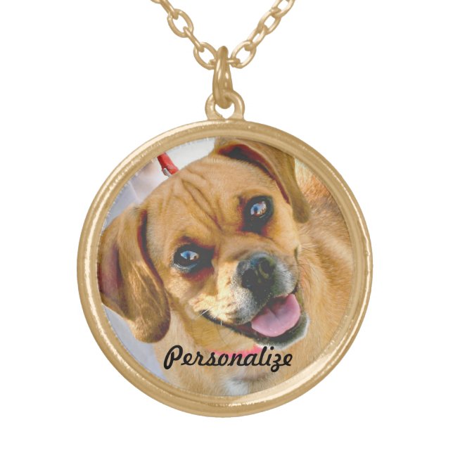 Your Pet Photo Or Loving Memorial Necklace (Front)