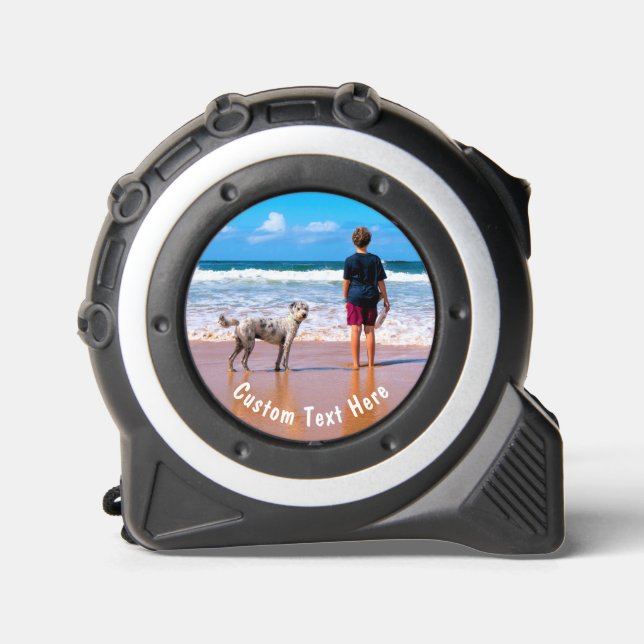 Your Pet Photo Tape Measure Personalized Text (Front)