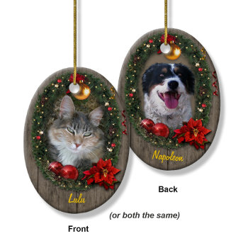 Your Pet(s) Ceramic Ornament by aura2000 at Zazzle
