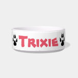 Your pet's name bowl<br><div class="desc">Your pet's name bowl is an adorable food bowl with four paw prints around it. This bowl will have your pet's name on the front in large letters for his/her name. Easy template available to change colors if you'd like and enter your pet's name. ●● AVAILABLE IN DIFFERENT SIZES AND...</div>