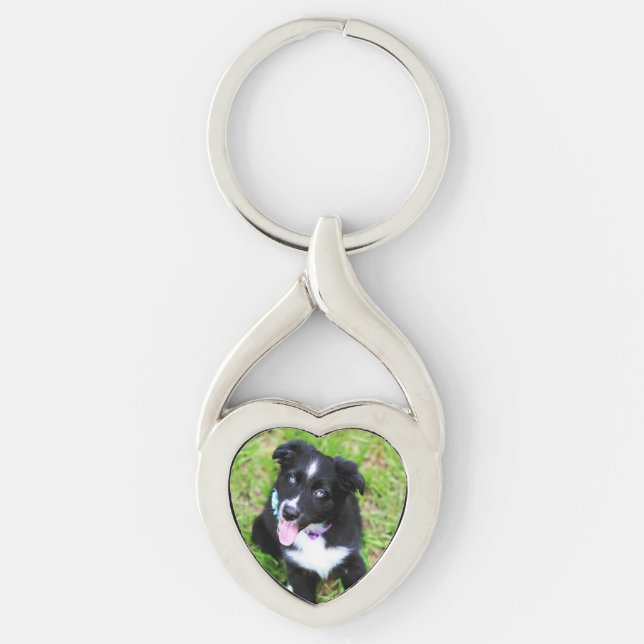 Your Pet's Photo Custom Keychain (Front)