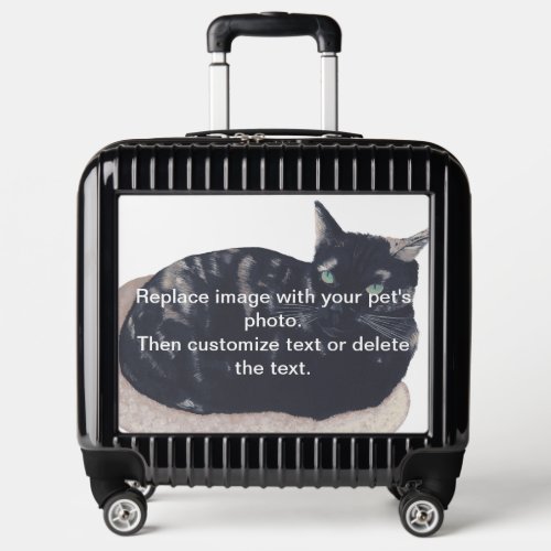 Your pets photo on custom Pilot Case Luggage