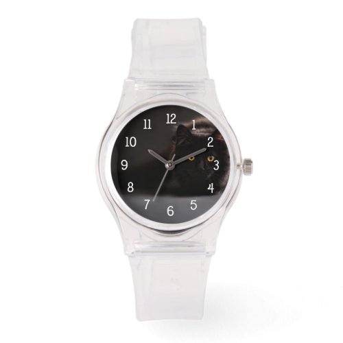 Your pets photo watch with white clock face