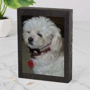 Your Pets Portrait Here/My Mattie Wooden Box Sign