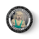 Your Photo 50th Birthday Number Pattern | Black