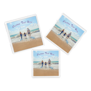 Your Photo Acrylic Tray with Custom Text