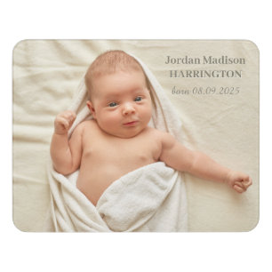 Your Photo and Custom Text Baby Door Sign