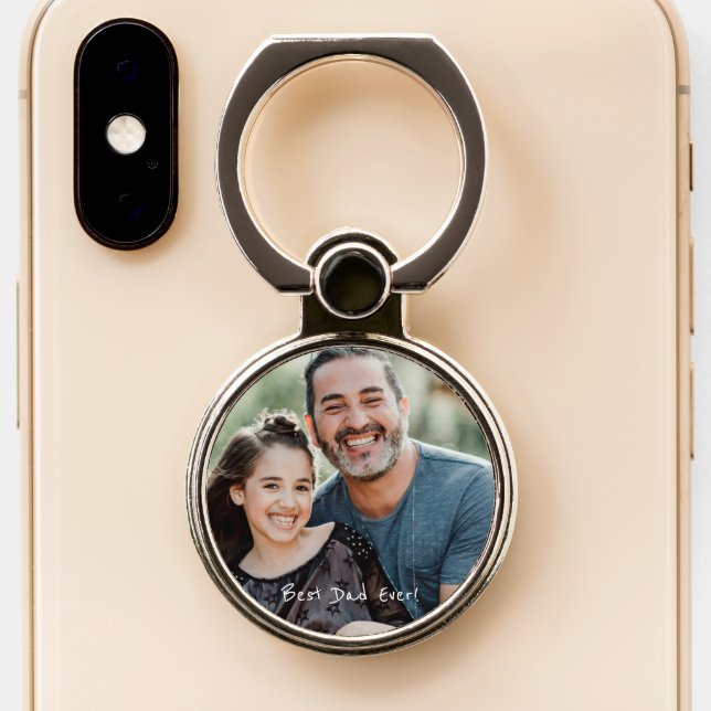 YOUR Photo and Message Custom Phone Grip (Close Up)