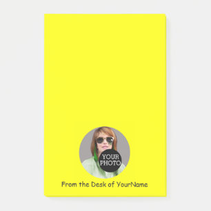 Your Photo and Message Customize Easily Yellow Post-it Notes