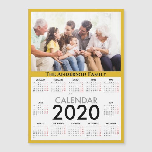 Your Photo and Name Customizable 2020 Calendar