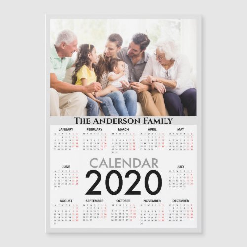 Your Photo and Name Customizable 2020 Calendar
