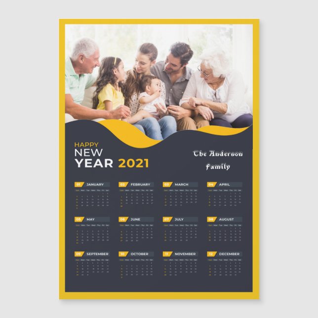Your Photo and Name Customizable 2021Calendar (Front)