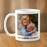 Your Photo and Name Double Sided Mug<br><div class="desc">Changeable 2 photos and name double sided template mug. Perfect gift for a tea or coffee drinker in the family.</div>