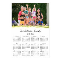 Your Photo and Name Personalized 2020 Calendar Poster Your Photo and Name Personalized 2020 Calendar Poster