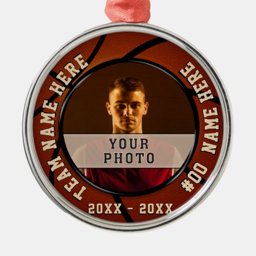 Your PHOTO and Personalized Basketball Ornaments