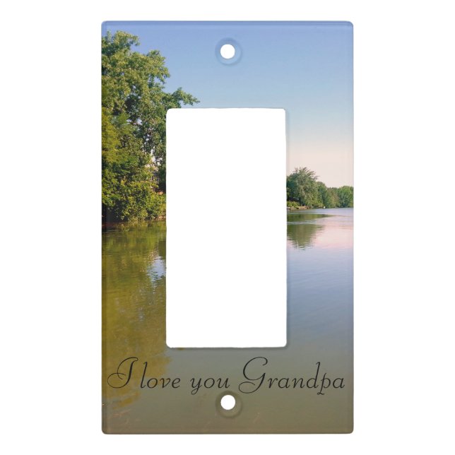 Your photo and text light switch cover (Front)