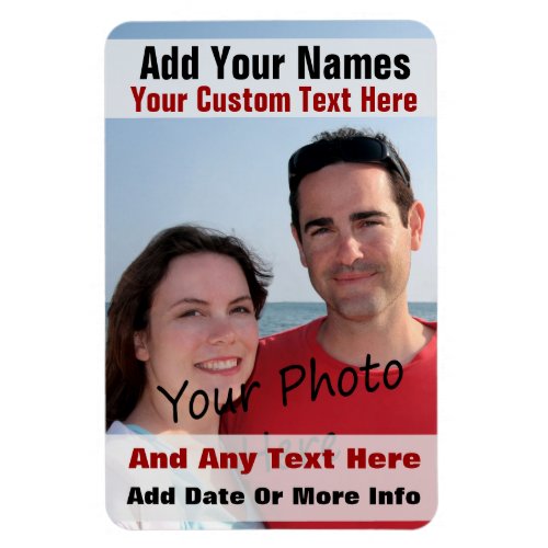 Your Photo And Text On A Flexible Magnet