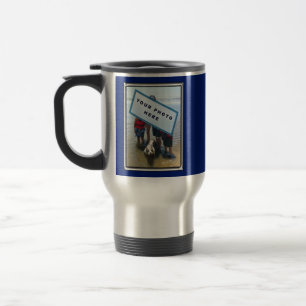 Your Photo and Text Personalized Travel Mugs