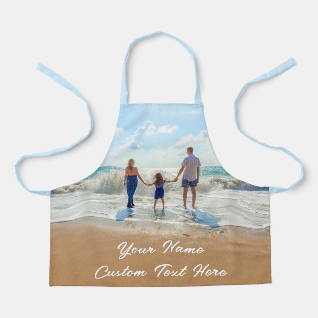 Your Photo Apron with Custom Text Name (Front)