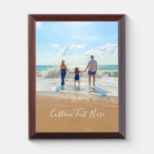 Your Photo Award Plaque Gift with Custom Text Name