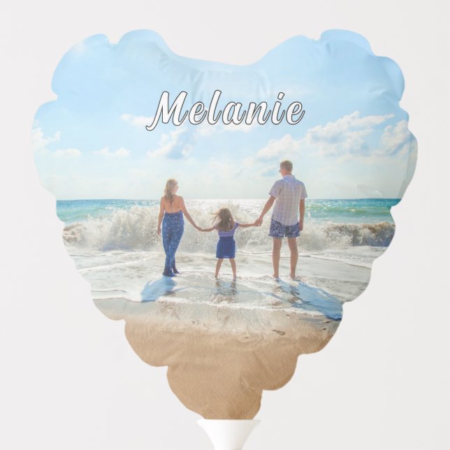 Your Photo Balloon Gift with Custom Name (Back)
