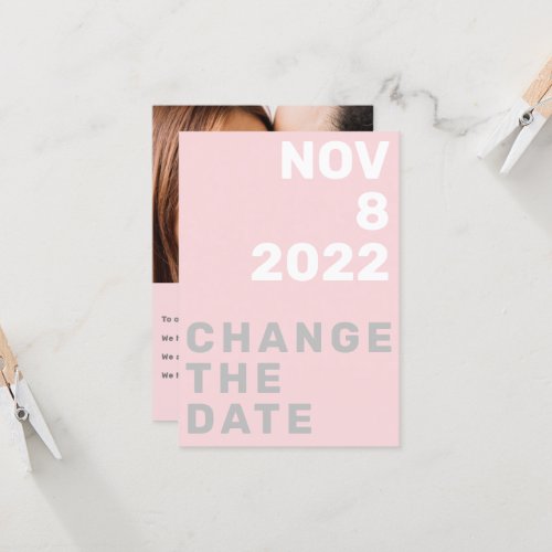 Your photo bold modern change the date card