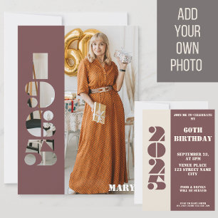 Your photo born 1965 61st birthday Invitation