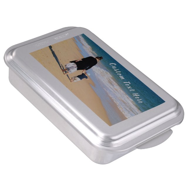 Your Photo Cake Pan with Custom Text (Side)