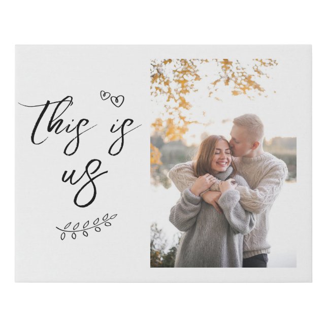 Your Photo Canvas Print | Wedding Sentiments Photo (Front)