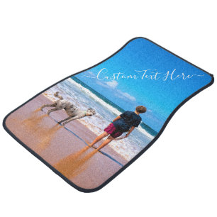 Your Photo Car Floor Mat with Custom Text
