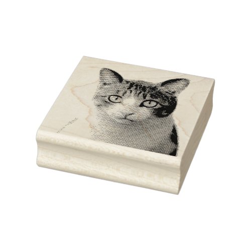 YOUR PHOTO CAT PET CUSTOMIZED RUBBER STAMP