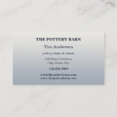 Your Photo Ceramic Artisan Pottery Business Card (Back)