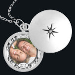 Your Photo Chandelier Wedding Anniversary Necklace<br><div class="desc">Keepsake Necklaces Choose either Silver Plated or Sterling Silver</div>