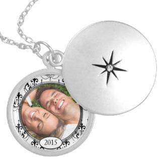 Your Photo Chandelier Wedding Anniversary Necklace
