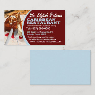 Your Photo Chef Cook Restaurant Catering Services Business Card