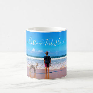 Your Photo Coffee Mug Gift with Custom Text